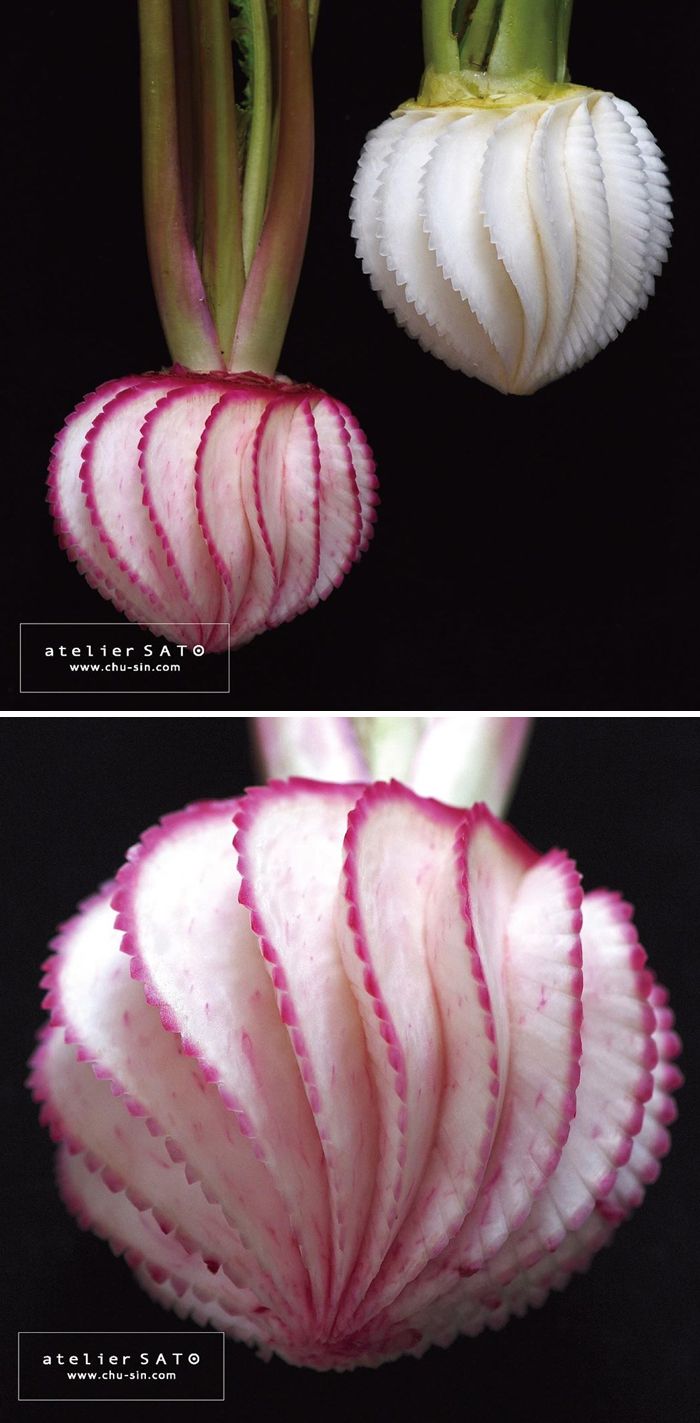 điêu khắc trái cây củ quả